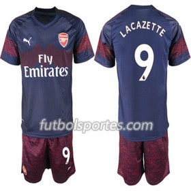Camisetas Arsenal Alexandre Lacazette 9 Niño Segunda Equipacion 2018/2019
